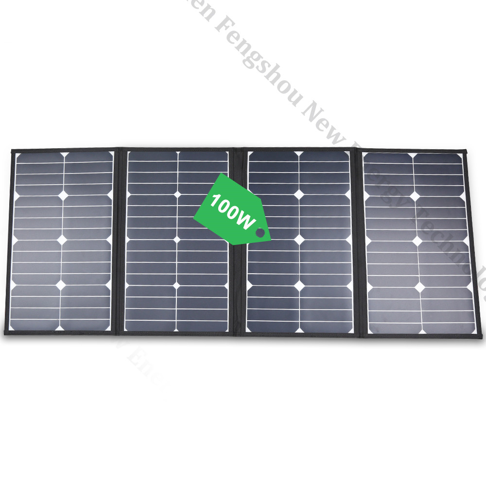Solar Panel - Draagbare 100 Watt opvouwbare zonnepaneeloplader voor