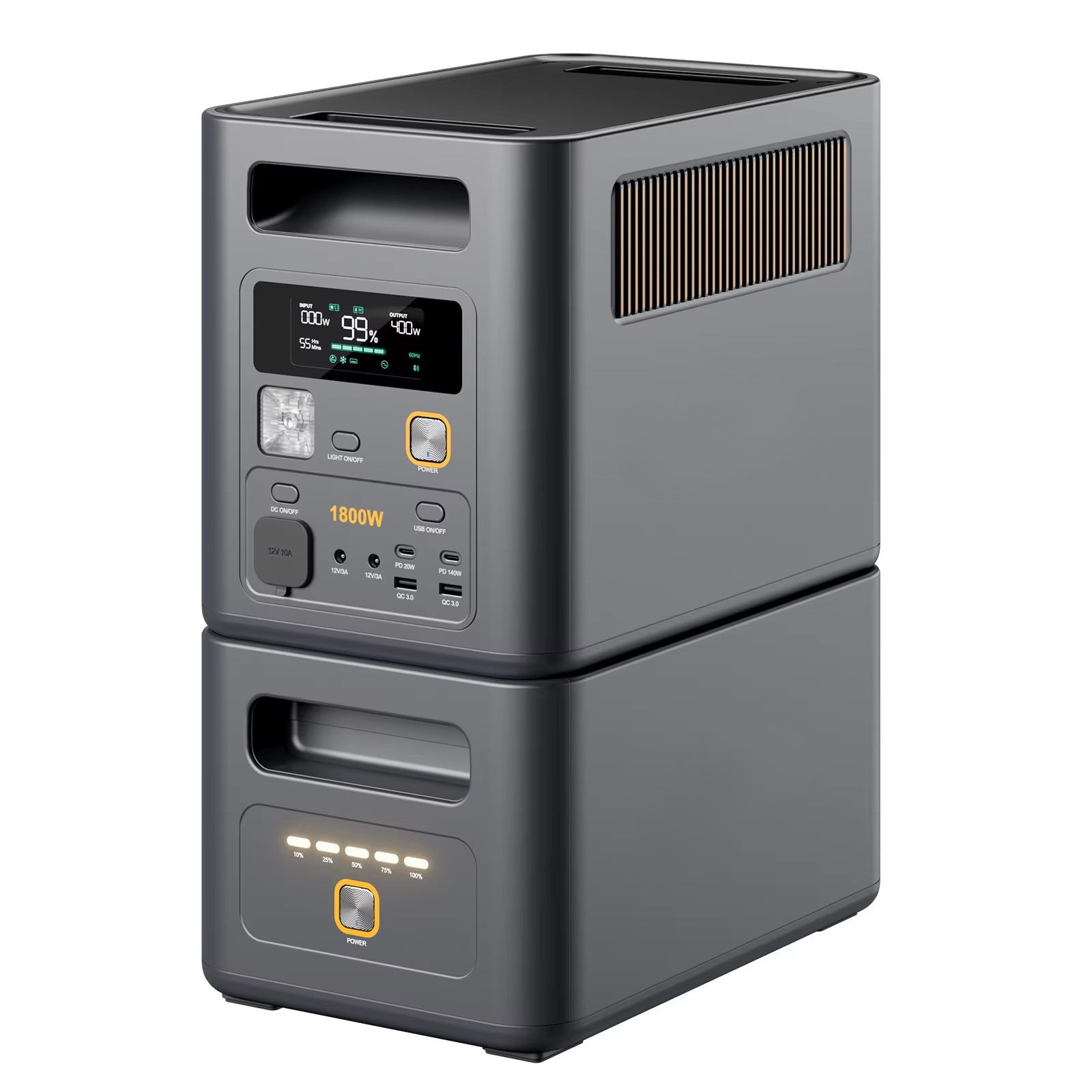 Solar Generator - Nieuw ontwerp 1800W draagbare powerstation met