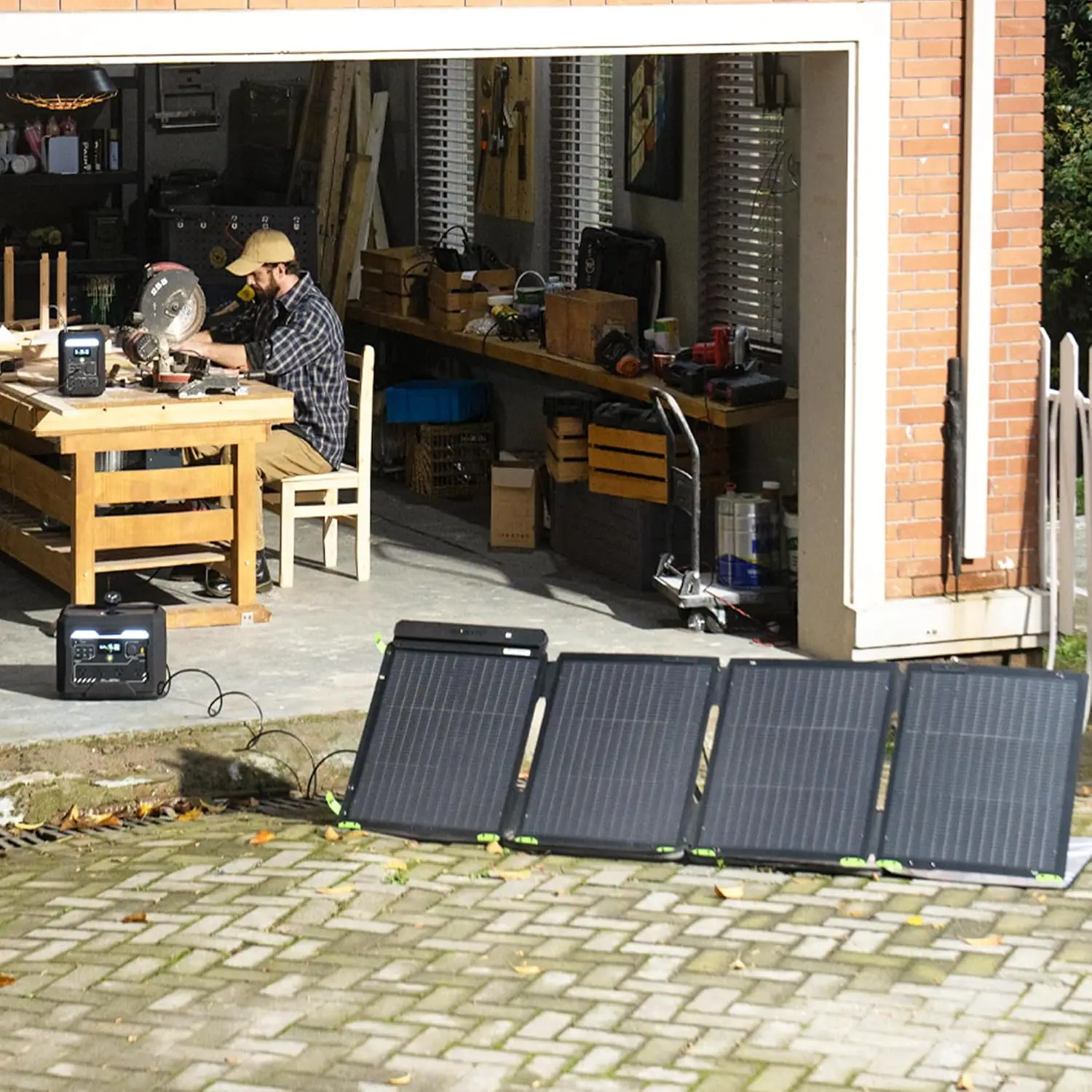 Solar Panel 200W - 200W Bifaciaal Draagbaar Zonnepaneel, Camping &