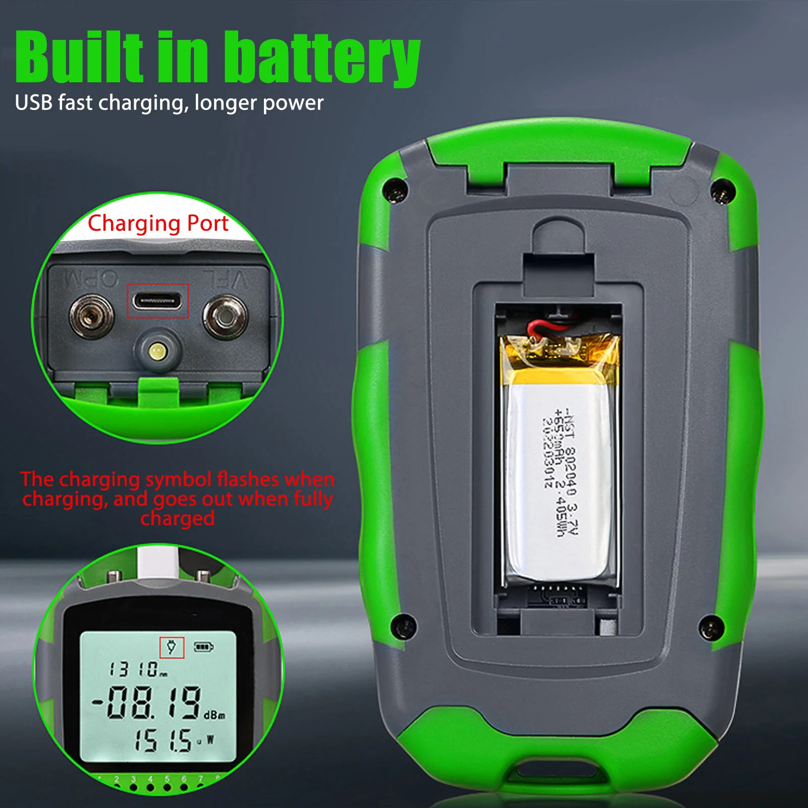 Energy Monitor Meter - Rood licht optische kabel Power Tester