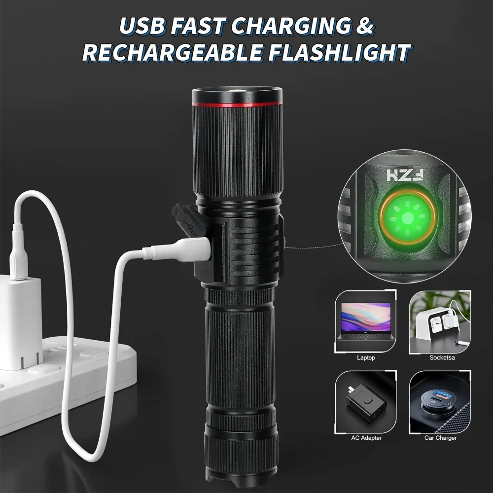 Krachtige LED-zaklamp Type C O - Energy Monitor Meter recensie en prijs